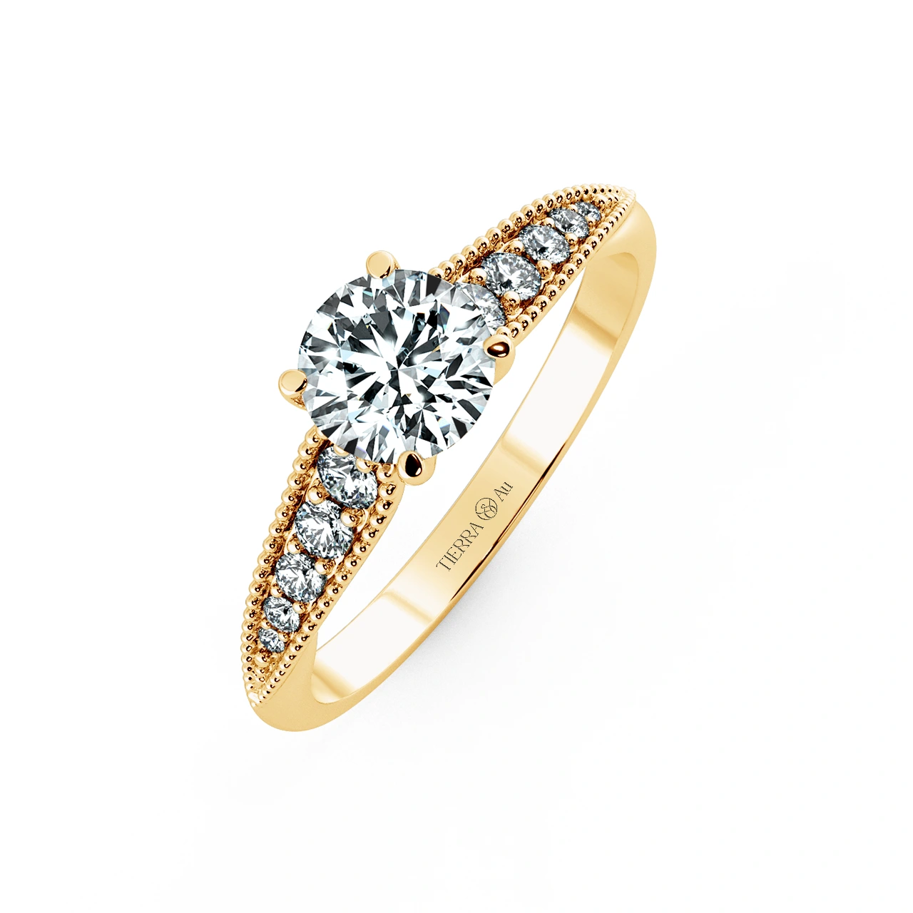 Solitaire Engagement Ring with Eternity Band NCH1808 3